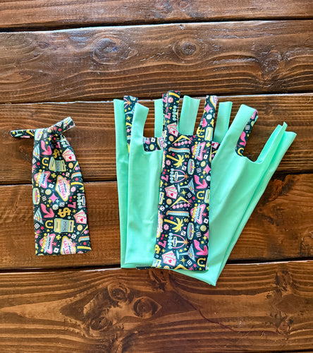 Lucky Las Vegas/Mint - 9 Two-String Mane Bags