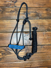 Load image into Gallery viewer, Rock’N Halter w/ Lead - Blues/Black