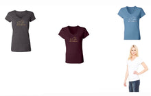 Load image into Gallery viewer, Wine V-Neck Tee