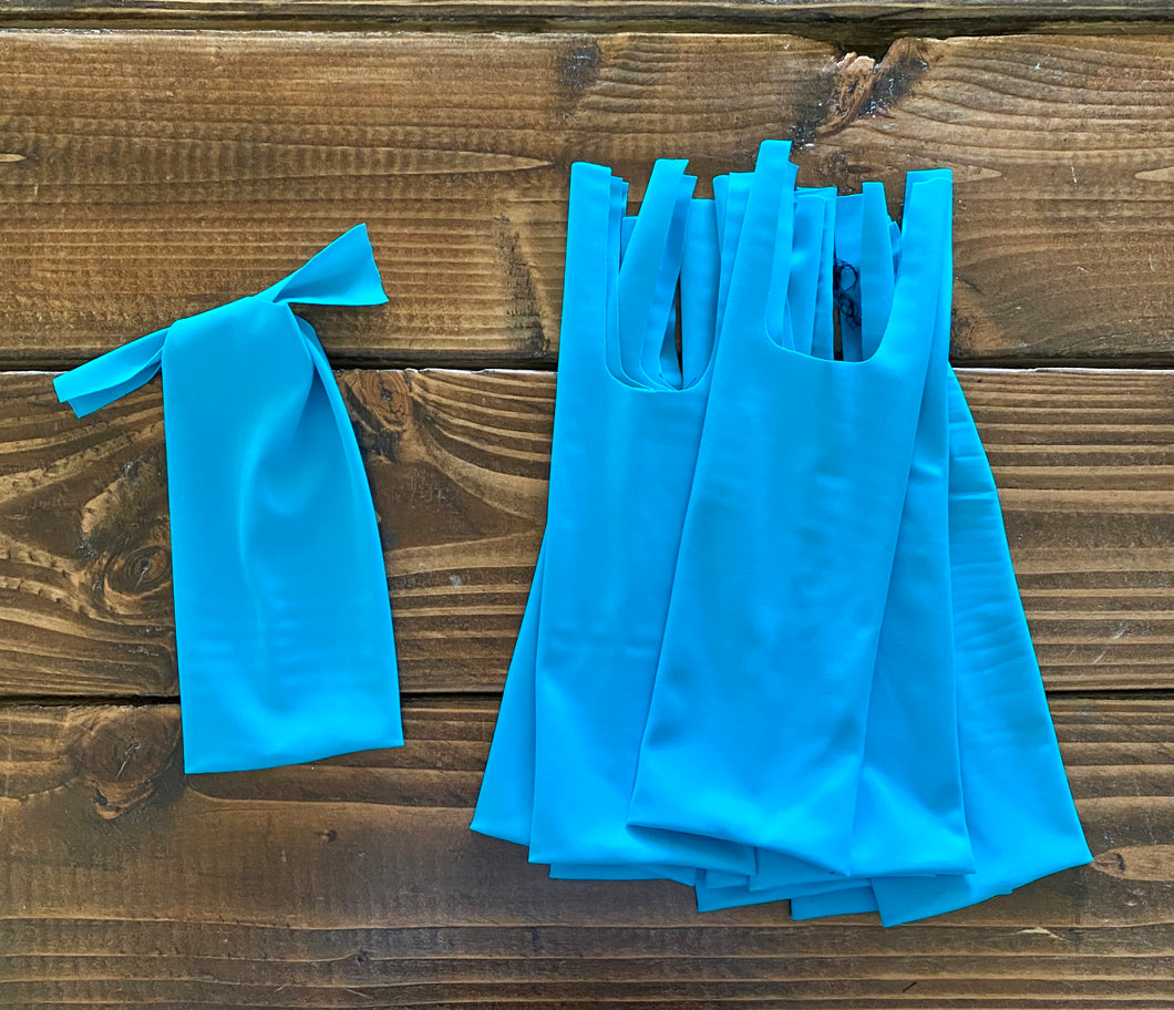 Teal - 10 Two-String Mane Bags