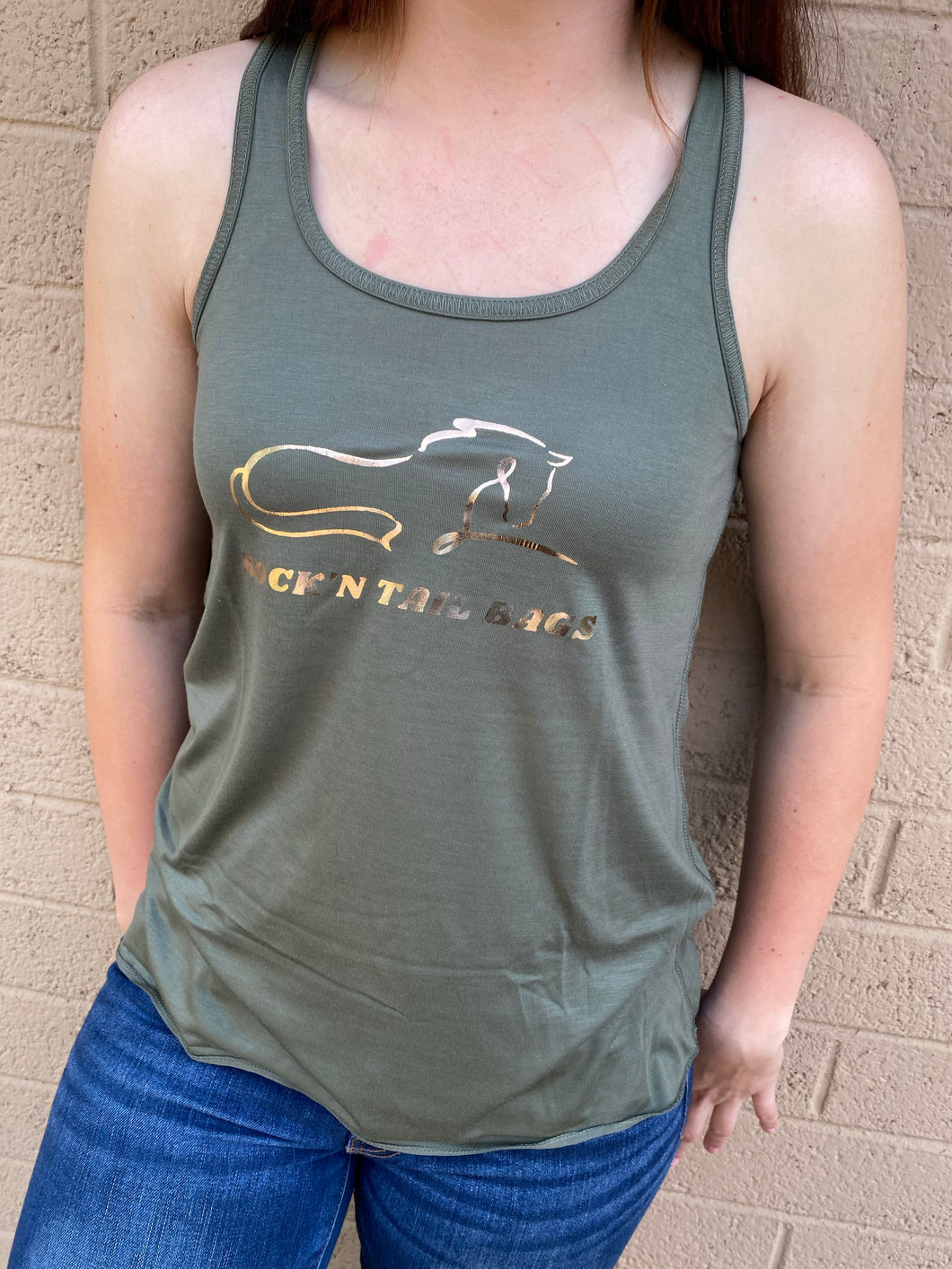 Olive Racerback Tank Top